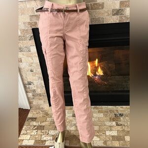 🆕 Size 8 Sonoma Modern fit cargo straight leg pants low rise, stretchy twill